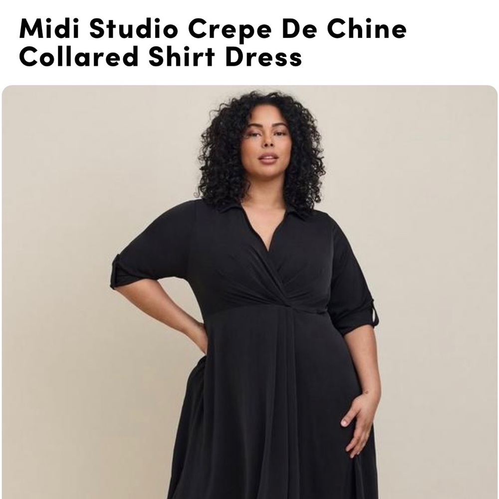 Torrid Black Midi dress. Never worn!